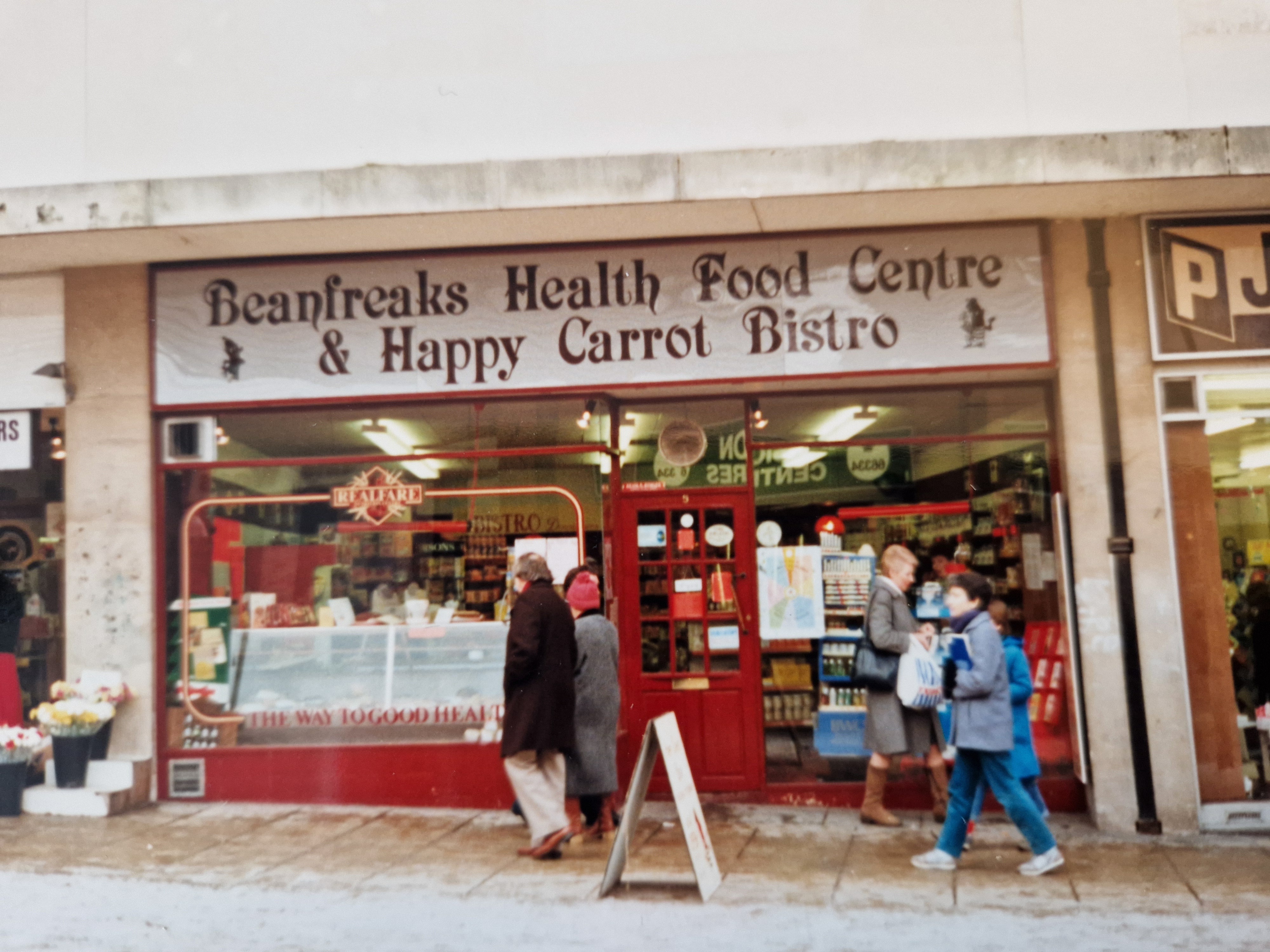 Upper Dock Street thriving in the middle of Newport with a cafe downstairs "The Happy Carrot Bistro".